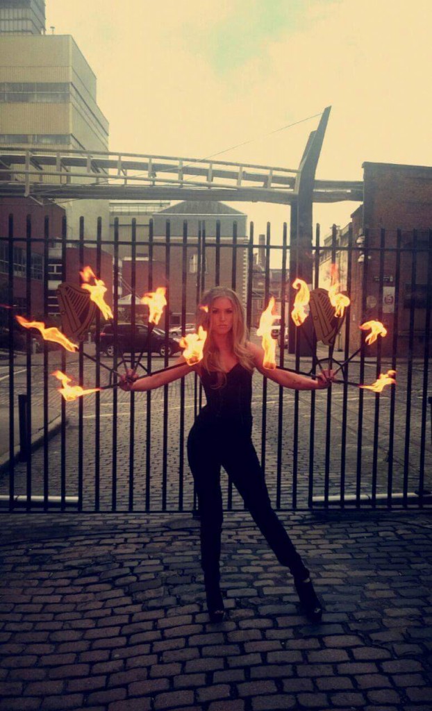 Edgy Fire Performers with www.audionetworks.ie