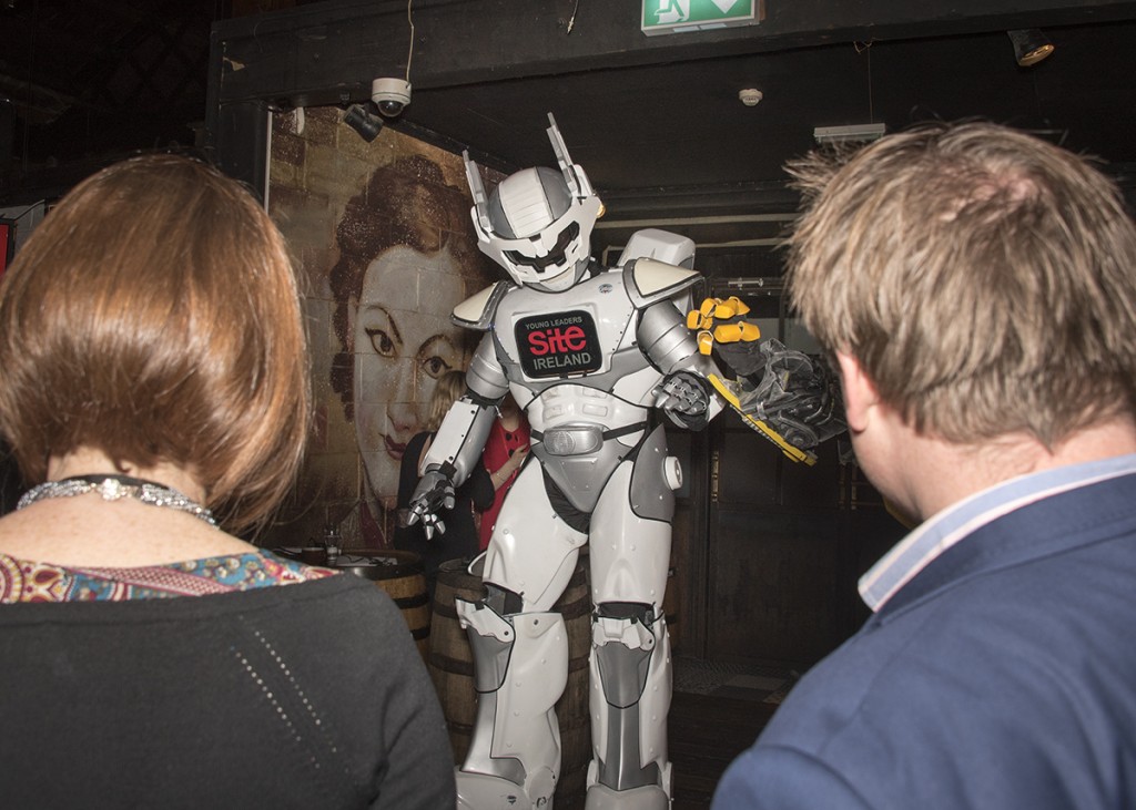 8 feet tall Robot-TED for hire with www.audionetworks.ie