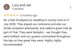 Sin a deir si Google Review Audionetworks.ie 2026 Screenshot 2025 12 10 at 19.15.52