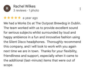 Silent headphone hire 5Star google reviews